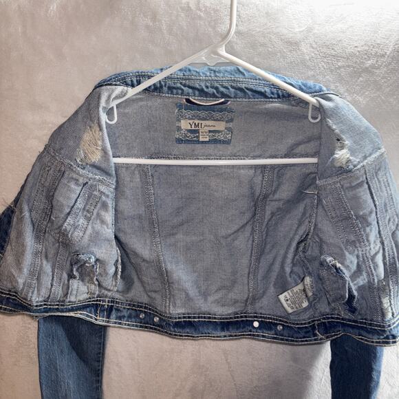 YMI Jeans, Blue Jean Jacket Women’s Size Medium - Picture 5 of 8